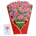 thumbnail image 4 of Tarjeta de ramo de flores de primavera para el día de la madre, tarjeta emergente 3D Pensando en ti, tarjeta de regalo de cumpleaños, regalo de agradecimiento para profesores para mujeres y mamás, 4 of 8