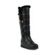 thumbnail image 1 of Botas de nieve para mujer, otoño e invierno, nuevas, cálidas, con relleno de algodón, punta redonda, aumento de altura interior, cordones laterales, botas hasta la rodilla para mujer, 1 of 6