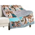 thumbnail image 3 of Custom Blanket with Picture Text Customized Photo Throw Blanket for Adult, Kids Personalized Family Photo Blanket for Mom, Dad, Grandma, Grandpa, Memorial Gifts for Christmas, Anniversary, Birthday, 3 of 6