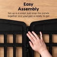 thumbnail image 5 of 24" 4-Panel Puppy Playpen, 35 x 35 x 24, Dog Playpen, Dog Play Pen Indoors, Pet Fence, Puppies/Small Dogs, Black, 5 of 6