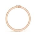 thumbnail image 2 of ANGARA Natural Diamond Solitaire Split Shank Ring in 14K Rose Gold for Women (Size-5x3mm| Color-G| Clarity-VS2) | April Birthstone, Anniversary, Jewelry Gift for Women | Natural Diamond Ring, 2 of 8