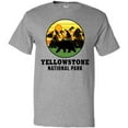 thumbnail image 3 of Inktastic Yellowstone National Park with Bear Mountains and Trees Cricle T-Shirt, 3 of 5