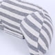 thumbnail image 5 of Cinturón de seguridad Almohada Cojín Cojín Cabeza Cuello Hombro Soporte suave para niños pequeños Viajes Raya gris y blanca, 5 of 5