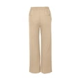thumbnail image 4 of Audhol Womens Baggy Sweatpants Women's Summer Leisure Fashion Lacing Solid Color Waist Waist Wide Leg Casual Pants Women Wide Leg Sweatpants Beige L, 4 of 5