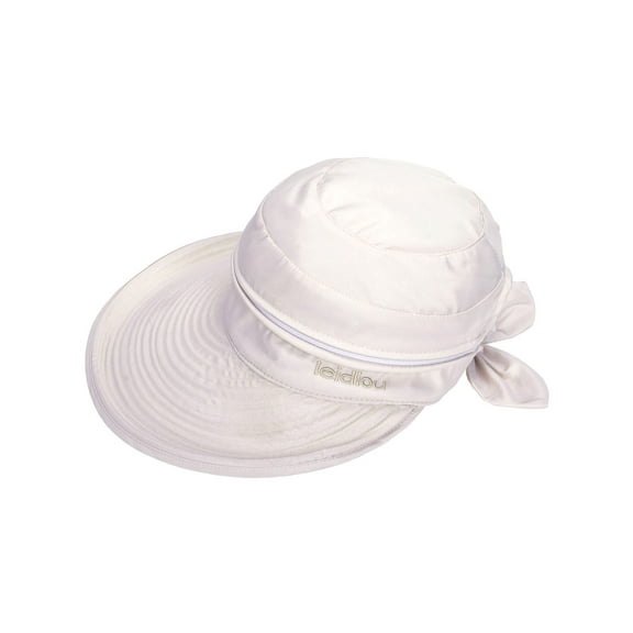 EPGW Women's UV Protection Wide Brim Summer 2in1 Visor Sun Hat, Beige