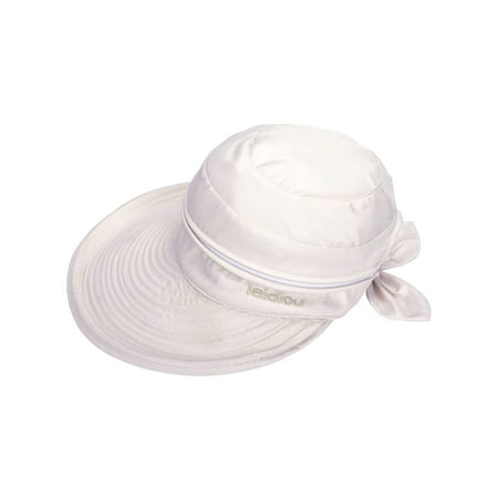 Women's UPF 50+ UV Sun Protective Wide Brim 2 in 1 Beach Hat Visor (Best Sun Visor Hat)
