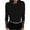 Black, variant on Aoochasliy Womens Sweaters Clothes Pullover Raglan Button Round Neck Long Sleeve Solid Color Tops Blouse