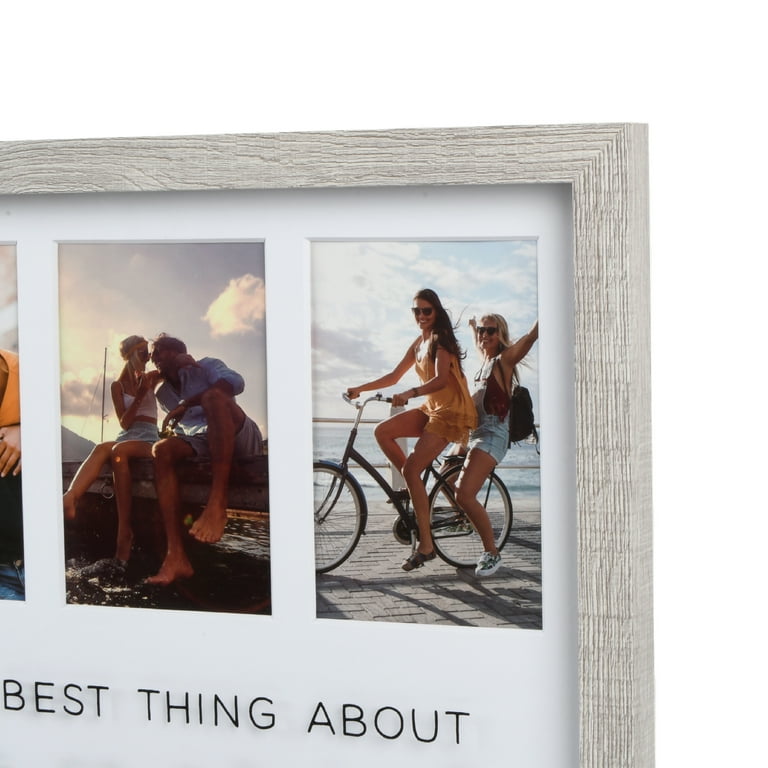 Mainstays 15x20 6-Opening Sentiment Collage Frame in Black for 4x6