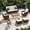 Beige & Brown, variant on Sunmthink 6-Piece Patio Furniture Set, High Back Swivel Rocker Chairs with Thick Cushions, Wicker Rattan Outdoor Sectional Sofa with Ottoman, Gray