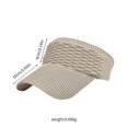 thumbnail image 1 of Deportes de verano Sombreros para el sol Mujeres Visera ajustable Gorra de béisbol Color sólido Top Vacío Tenis Golf Correr LingWen 8390613723345, 1 of 1
