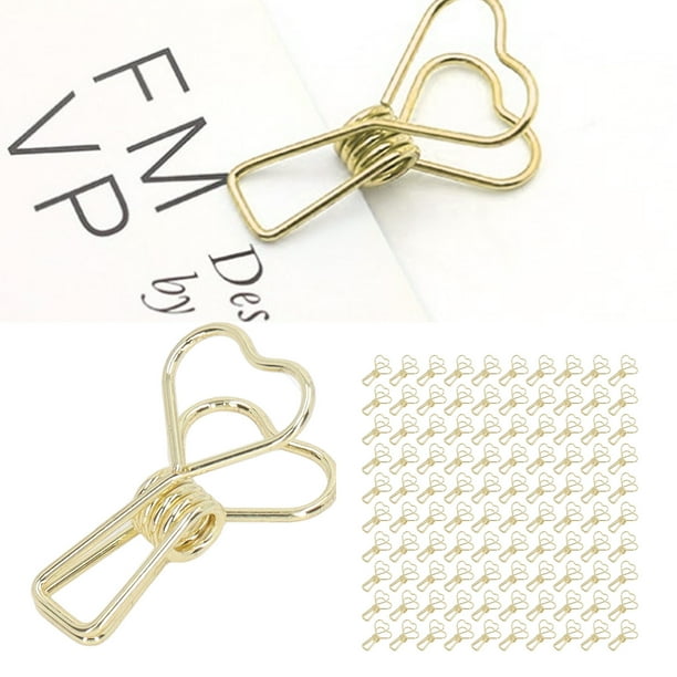 Clips De Carpeta Pequeños, 100 Clips De Carpeta De Diseño Hueco Para Boletos Para Ropa ANGGREK Otros