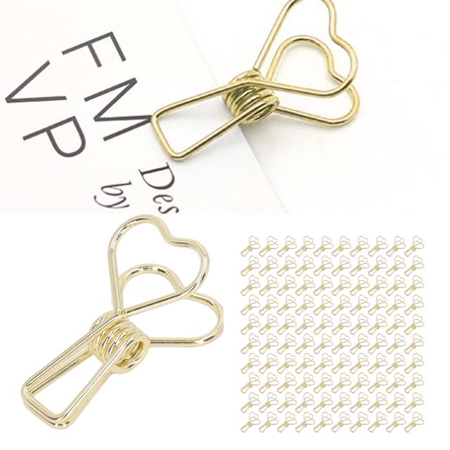 Clips Pequeños Para Carpetas, Clips Para Carpetas Metal Hierro Fuerza De Sujeción Fuerte Diseño Hueco Para Boletos Para Ropa