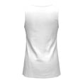 thumbnail image 5 of Fiaer Women's Boho Layered Tank Tops Fashion Flowy Peplum Tops Sleeveless V Neck Summer Vacation Tank Tops White S, 5 of 5