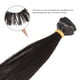 thumbnail image 2 of 5 unidades de pelucas de cabello liso de 15 cm resistentes al calor para manualidades, pelucas para muñecas, extensiones de cabello con trama para proyectos escolares en casa (negro), 2 of 8