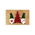 thumbnail image 4 of Alfombra de terciopelo de cristal antideslizante para pasillo de dormitorio con diseño de muñeco de nieve y Papá Noel, 4 of 6