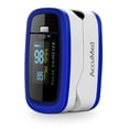 thumbnail image 2 of AccuMed CMS-50D1 Finger Pulse Oximeter Blood Oxygen Sensor SpO2 for Sports and Aviation. Portable and Lightweight with LED Display, 2 AAA Batteries, Lanyard and Travel Case (Blue), 2 of 6