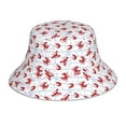 thumbnail image 1 of Balery Cartoon Lobsters Sombreros para el sol para hombre y mujer, sombrero de pescador con UPF 50+, 1 of 6