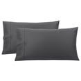 thumbnail image 1 of Funda de Almohada de Algodón PiccoCasa Juego de 2 Suaves Transpirables Fundas Almohadas SIN Cremallera Gris Oscuro 51x66cm, 1 of 6