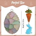 thumbnail image 3 of Easter Hanging Ornaments - Easter Egg/Bunny/Carrot Hanging Decor For Easter Tree, 2D Flat Acrylic Stained Glass Style,For Home Easter Decorations, 3 of 5