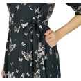 thumbnail image 6 of Bimba Womens Asymmetrical Shift Dress With Pockets Print Cotton Classic Midi Dresses, 6 of 9