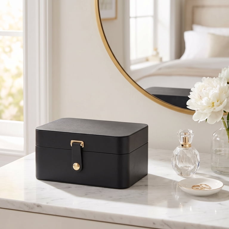 2-Layer Travel Jewelry Case, Gray photo 7