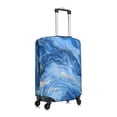 thumbnail image 4 of Multi-Size Suitcase Protective Cover Full Range Double Stitching Invisible Zipper For Travel Business Steelblue Marble_1 X-Large, 4 of 8