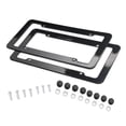 thumbnail image 4 of 2 marcos de placa de matrícula estilo fibra de carbono delantero trasero para EE. UU. fácil de instalar DYNWAVEMX Marcos de matrícula, 4 of 8