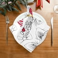 thumbnail image 3 of Cloth Napkins Set of 6 Funny Dog Printed Polyester Dinner Napkins Soft Comfortable Reusable Table Cloth Napkins for Family Dinner Banquet Wedding Festivals Party, 20x20in Washcloth Gift, 3 of 7