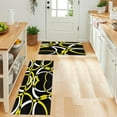 thumbnail image 4 of Modern Abstract Art Kitchen Mats for Floor Cushioned Anti Fatigue 2 Piece Set Kitchen Runner Rugs Non Skid Washable Geometric Circle Black Yellow Doormat for Kitchen Bathroom Bedroom Decor, 4 of 7