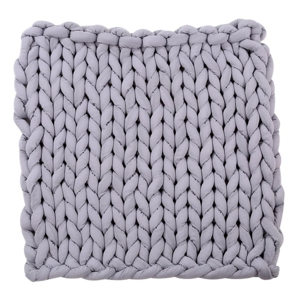 Thick Wool Blanket Chunky Knit Door Mat Carpet Rug Sofa Bed Lounge Decorator Home Decor Hand Knitting Blanket