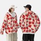 thumbnail image 4 of Balery Red Strawberry Sudadera ligera de manga larga con capucha y protección solar UPF 50+ para hombre y mujer, ideal para pesca y running-X-Large, 4 of 7