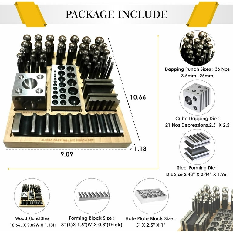 SIMOND STORE 41 PC doming Block and Punch Set - Designer Dapping