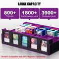 thumbnail image 2 of Caja de almacenamiento de tarjetas coleccionables Kabinka con pantalla Commander, color negro y morado, 2 of 6