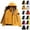 Beige, variant on Men 3‑In‑1 Ski Jacket Detachable Puffer Liner Windproof Water Resistant Outerwear For Winter Skiing Hiking Camping Sports White M