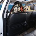 thumbnail image 2 of XYZCANDO Floral Butterfly Terry Cloth Car Seat Covers, Compatible with Front Seats Bucket Seat, Car Seat Towel Cover for Vans Cars Washable, 2 of 3