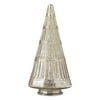 Glass Ribbed Christmas Tree Tabletop Decoration, S