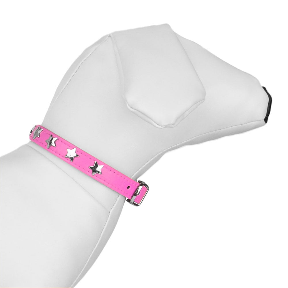 CUECUEPET Adjustable Dog Collar with Embellished Star Bling Charms [Multiple Sizes]