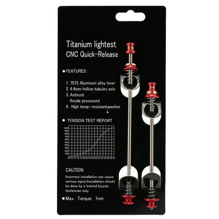 Road Skewers - Lixada 2Pcs Ultralight Bicycle Skewers Quick Release Titanium Axle QR Skewer Mountain Road Bike Bicycle Cycling MTB Wheel Hub Skewers