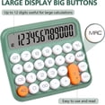thumbnail image 4 of Calculators, Desktop Large Display Sensitive Button, Desk Calculator for Kids, Battery Power, Handheld Basic Standard Functional 12 Digit Cute, 4 of 4