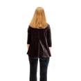 thumbnail image 5 of Vivian's Fashions Top - Velour V-Neck 3/4 Sleeve Top, 5 of 5