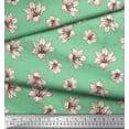 thumbnail image 2 of Soimoi Tissu en Poly Georgette Vert Lys Imprimé Floral 1 Yard 42 Pouces de Large, 2 of 3