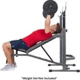 thumbnail image 2 of Body Champ PRO3900 Two Piece Set Olympic Weight Bench with Squat Rack, Gray, 2 of 5