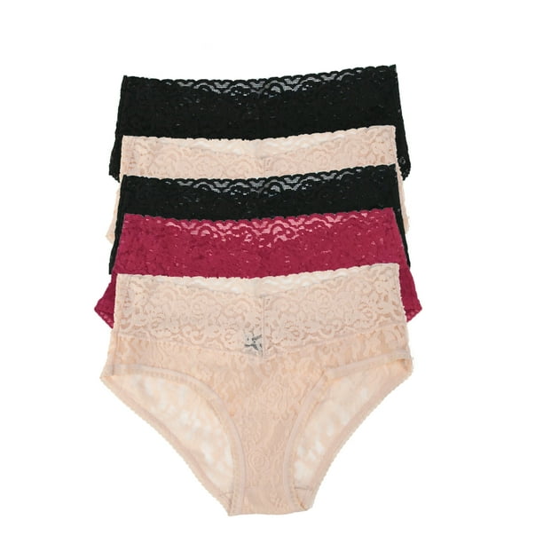 Felina Felina Signature Stretchy Lace Low Rise Hipster 5Pack