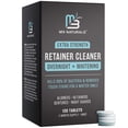 thumbnail image 2 of M3 Retainer Cleaner Overnight + Whitening, Mint Flavor 120 ct | Remove Stains, Discoloration, and Plaque | 4 Month Supply | Denture Cleanser with Whitening Boost, 2 of 12