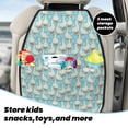 thumbnail image 4 of Goofa White Geese and Flower Pattern Car Back Seat Protector for Kids (2 Pack) ,Anti-kick Storage Mat for Car Seats,Shields from Footprints, 4 of 6
