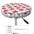 thumbnail image 4 of Bar Stool Covers Round, Sweet Red Fruit Bar Stool Cushion Covers Seat Cushion with Elastic Bands, Chairs Covers for Kitchen Dining Room 12-14 Inch, 4 of 7