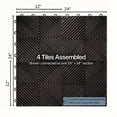 thumbnail image 6 of FlooringInc Nitro Garage Floor Tiles, Vented Pattern, Interlocking, Black, 12"x12", 52 pack, 52 sq/ft, 6 of 11