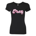 thumbnail image 2 of Wild Bobby Pray Bubble Letters Inspirational/Christian Women Slim Fit Junior Tee, Black, Small, 2 of 6