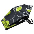 thumbnail image 6 of FORMRS Travel Umbrella Folding Auto Open Close Windproof Rain UV Protection, White Flower Pattern, 6 of 8