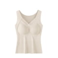 thumbnail image 2 of EaskTriop Women's Seamless Wireless Bra, V Neck Bralette with Molded Cups, Buttery Soft Longline Supportive Everyday T-Shirt Bra, 2 of 6